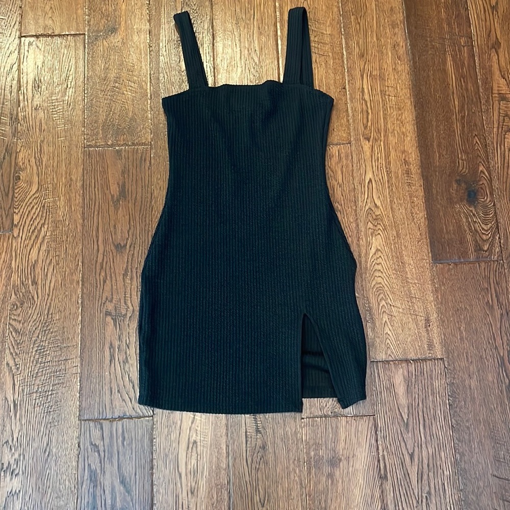 Black mini dress